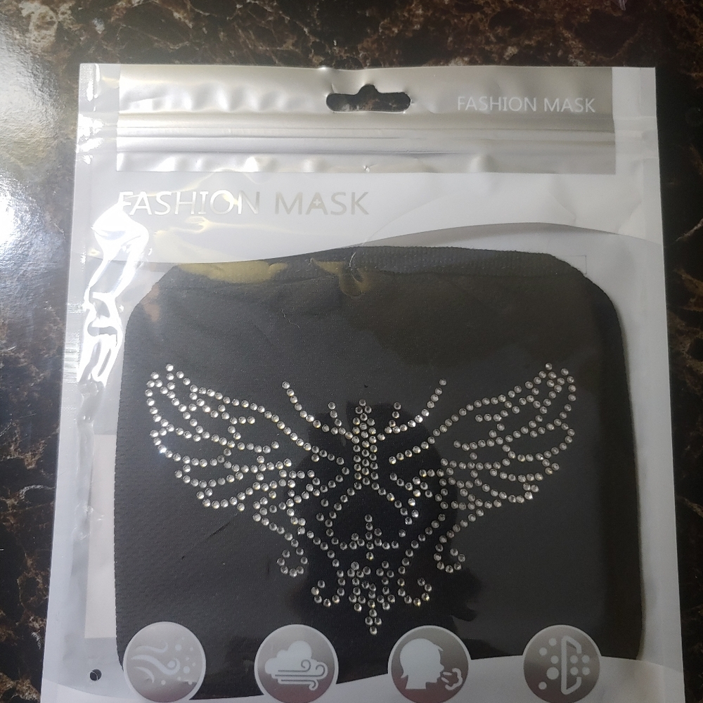 Rhinestone Face Mask